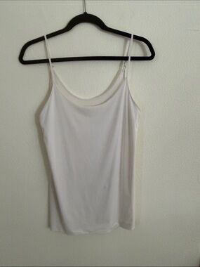 Women's Classic White Spaghetti Strap camisole Tank Top